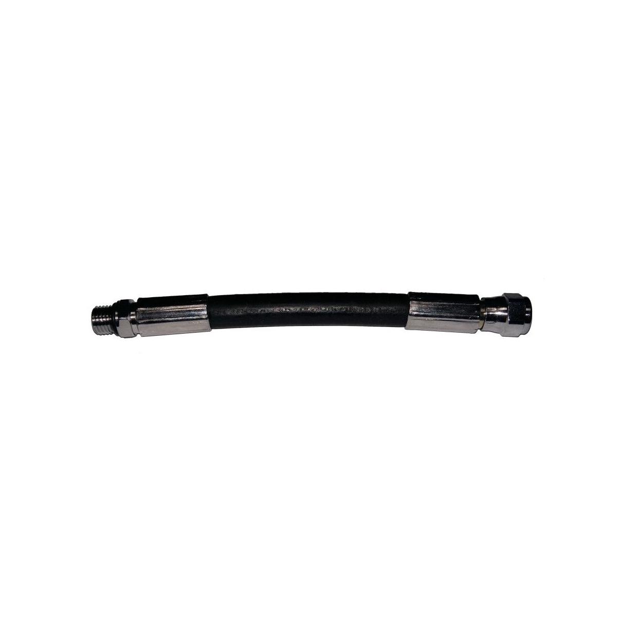 FRUSTA STANDARD/GOMMA NERA MANOMETRO 15 cm. 7/16"F - 7/16"M