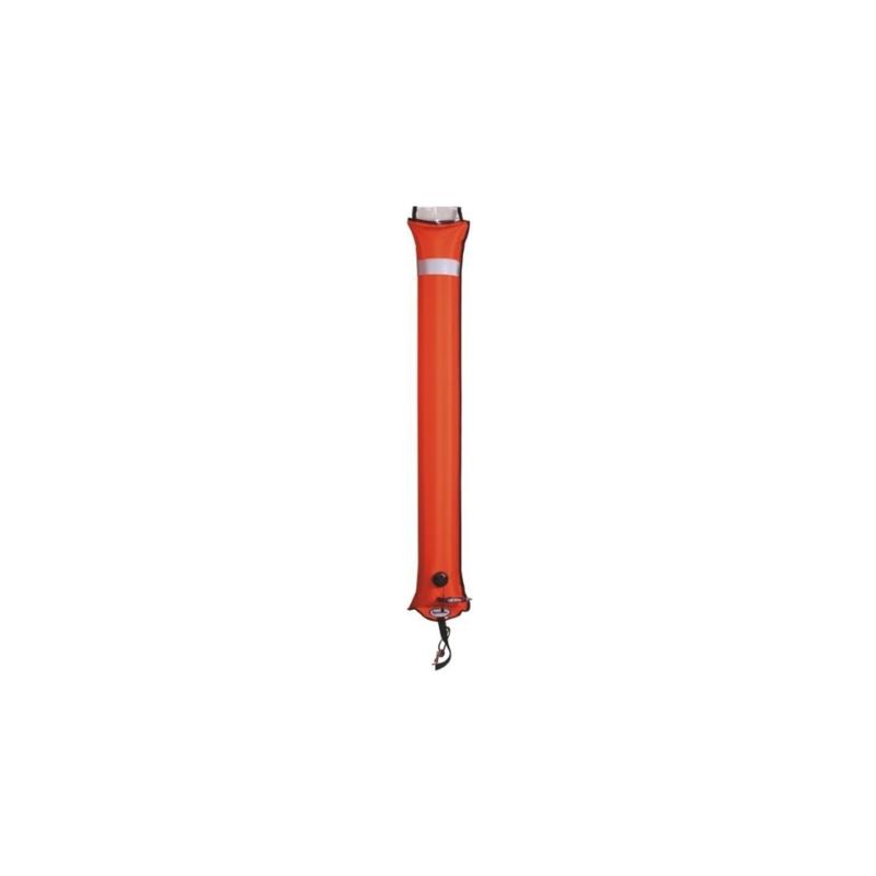 Super Big Diver's Alert Marker, 6' (1.8 m) long, (25 cm wide), closed circuit, orange