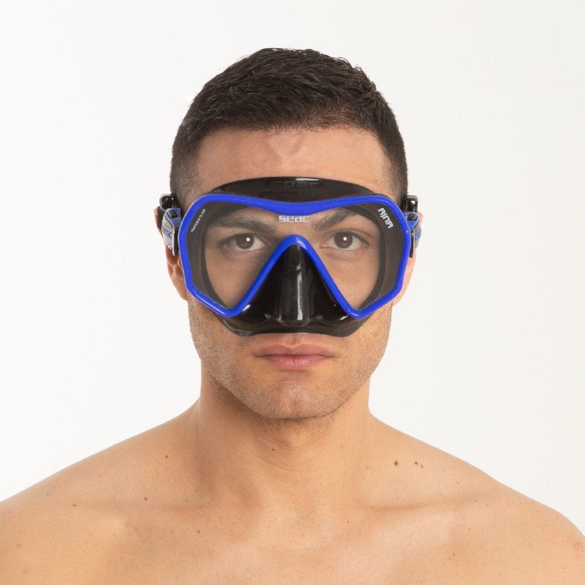 Maschera ajna s/bl blu