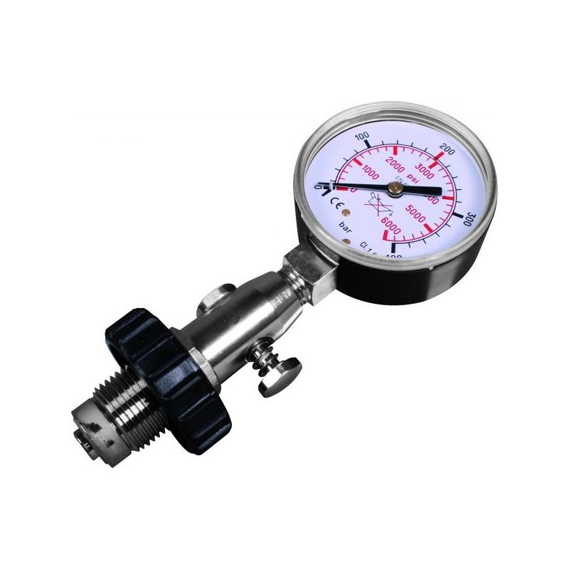Cylinder pressure testing gauge, DIN, up to 300 bar
