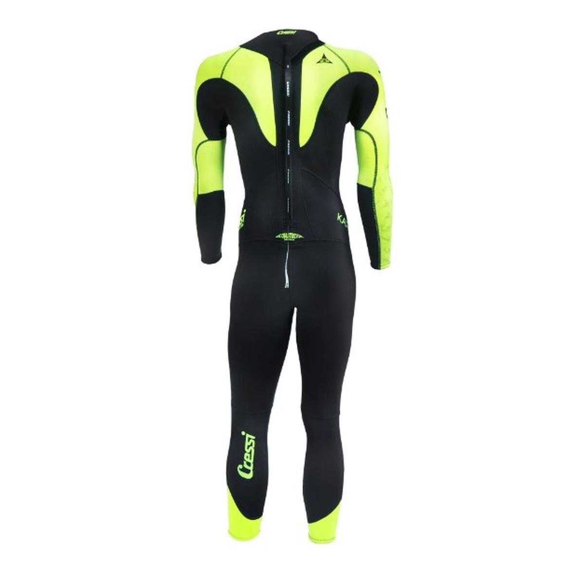 MUTA NUOTO KARUA MONOPEZZO UOMO/DONNA NERO/LIME 3/2mm