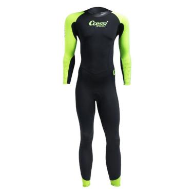 MUTA NUOTO KARUA MONOPEZZO UOMO/DONNA NERO/LIME 3/2mm