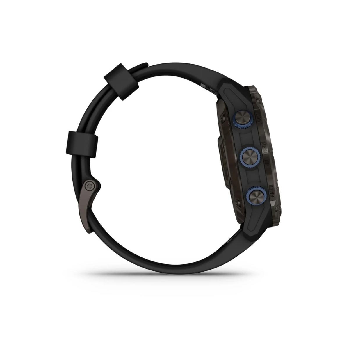 Descent mk3i  51 mm carbon grey dlc titanium con cinturino in silicone black