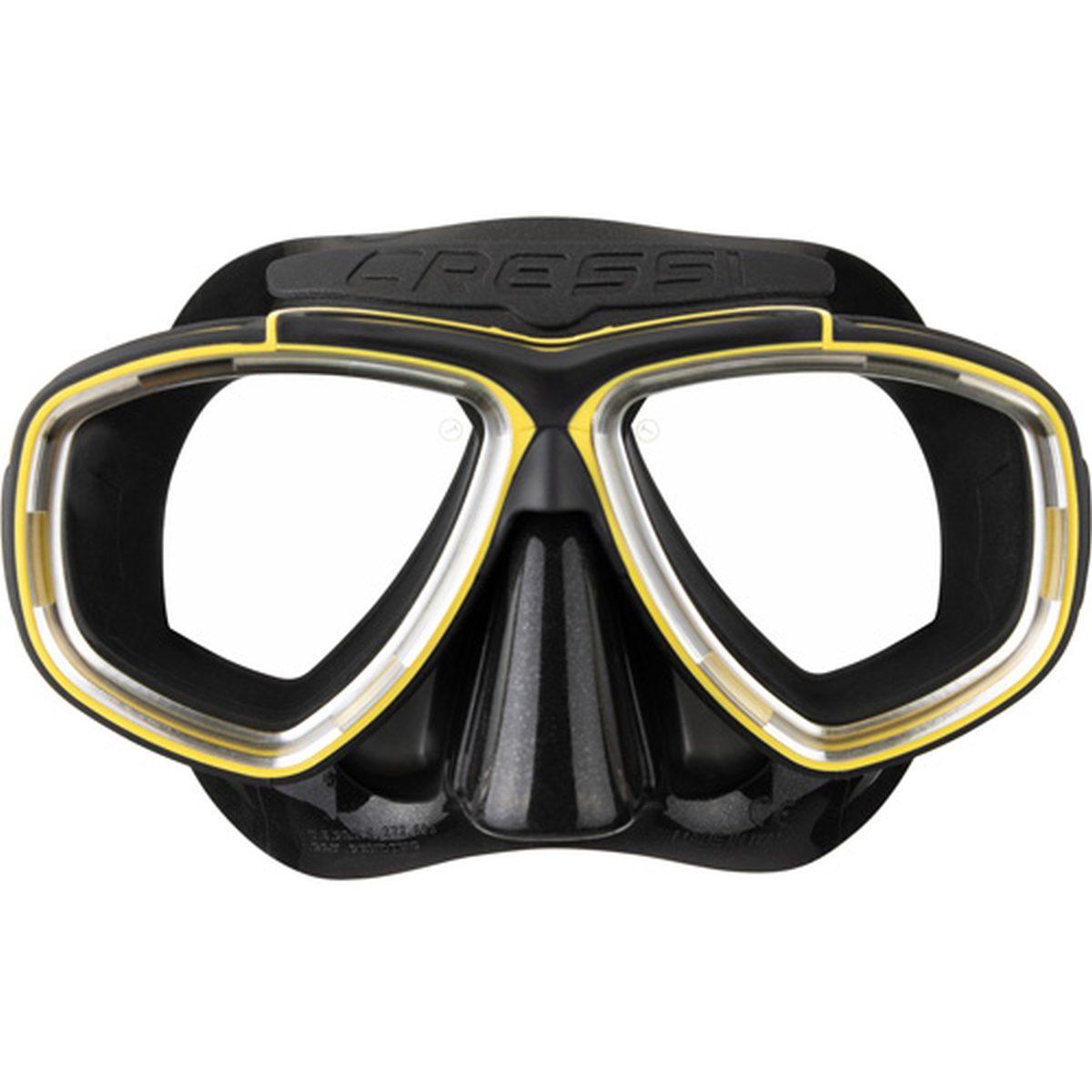 Maschera prisma nero/giallo