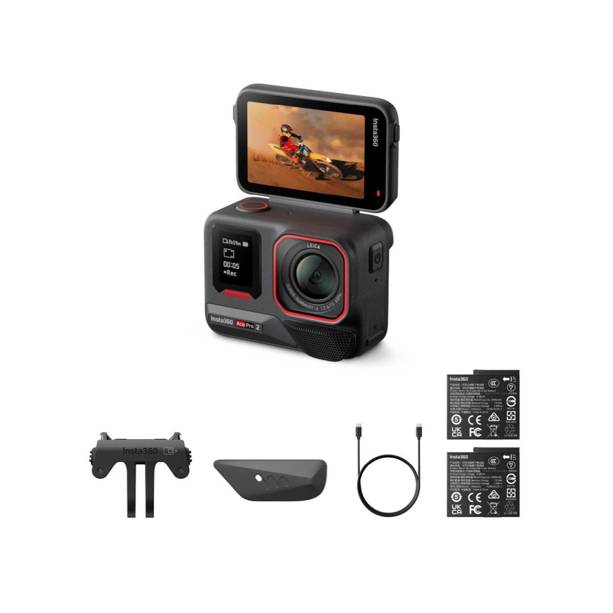 Insta360 ace pro2 - 2 batterie e supporto