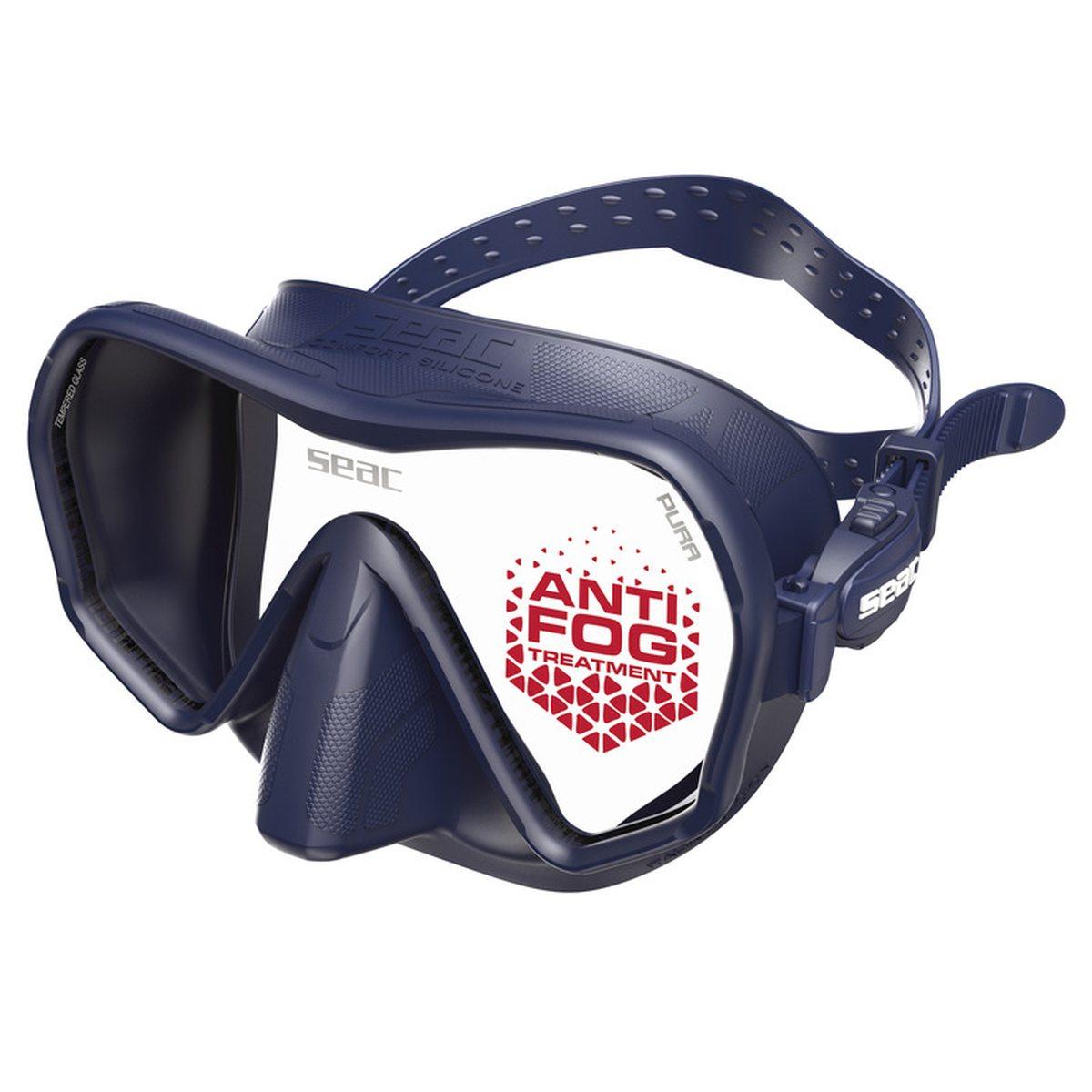 Maschera pura antifog s/b blu