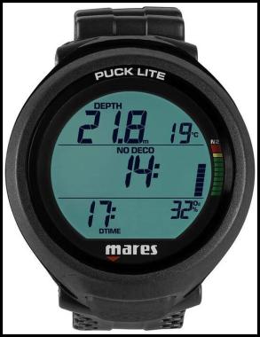 Dive computer puck lite color