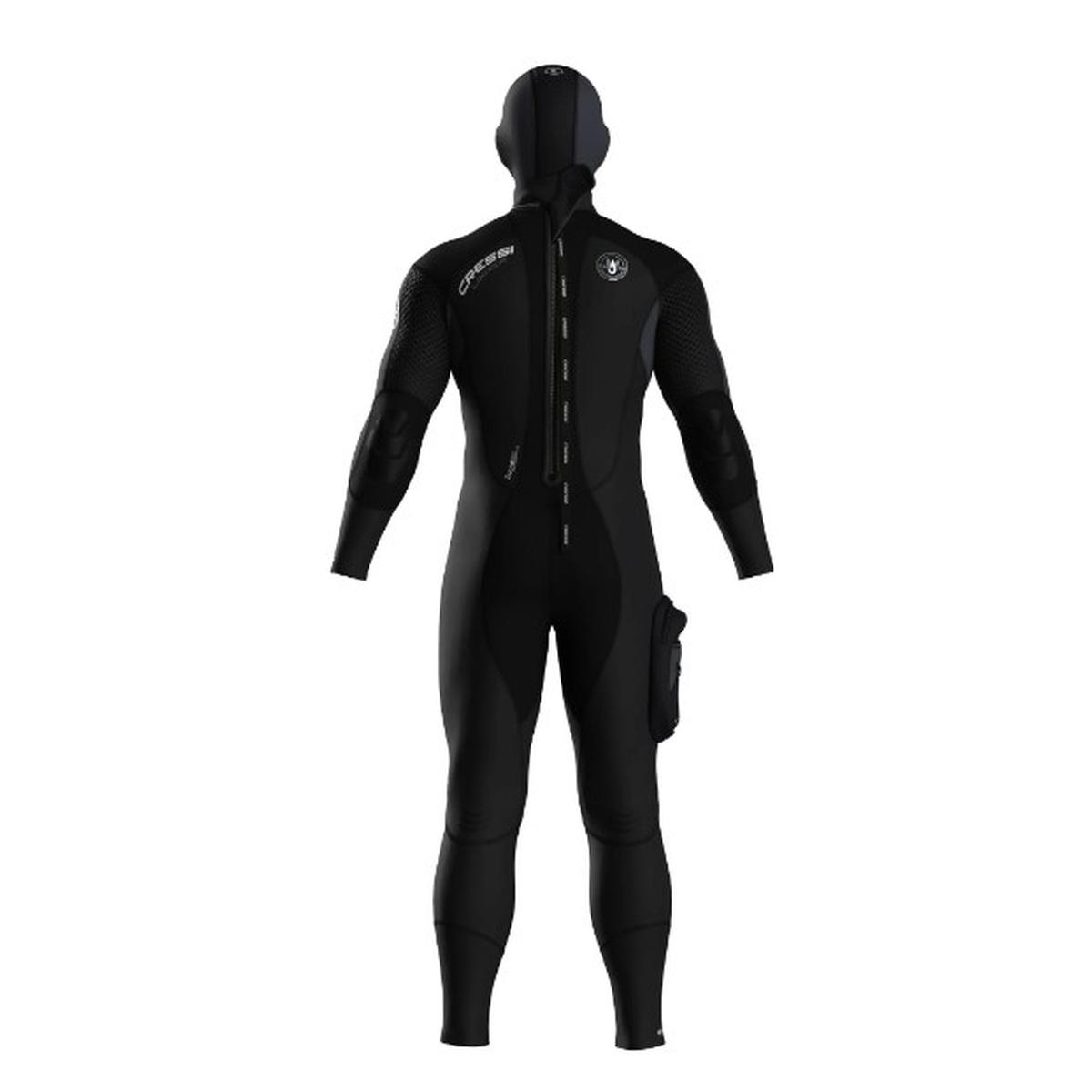 Muta logica monopezzo c/capp uomo nero/grigio 8mm